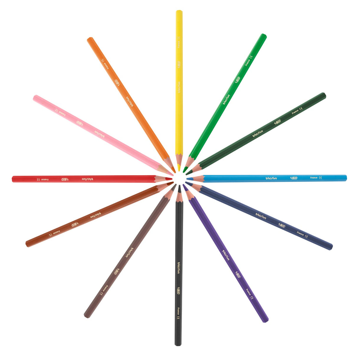 Bic kleurpotloden ecolutions evolution kunsthars assorti 12 stuks