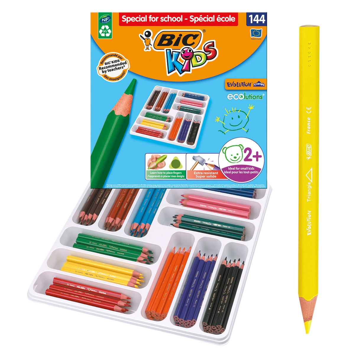 Bic https: www.cchobby.nl -eco-evolution-kleurpotloden-vulling-5-mm-diverse-kleuren-12-stuk-1-doos