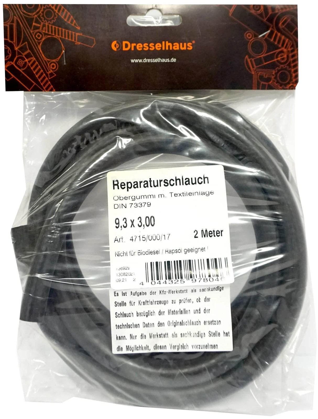 Dresselhaus brandstofslang 4715 power clamp 5,5x3,0 dresselh. e10-tgl. 2m