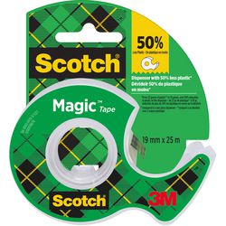 Plakband en dispenser scotch magic 19mmx25m transp