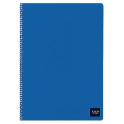 Spiraalblok elco e5 blauw geruit