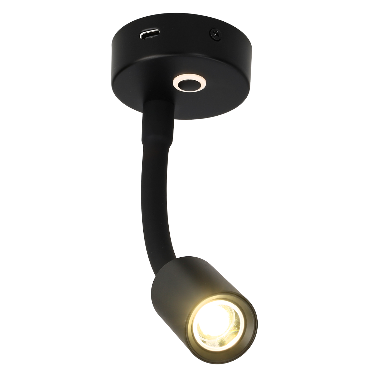 Felino flex opbouwspot met usb-c en touch dim schakelaar