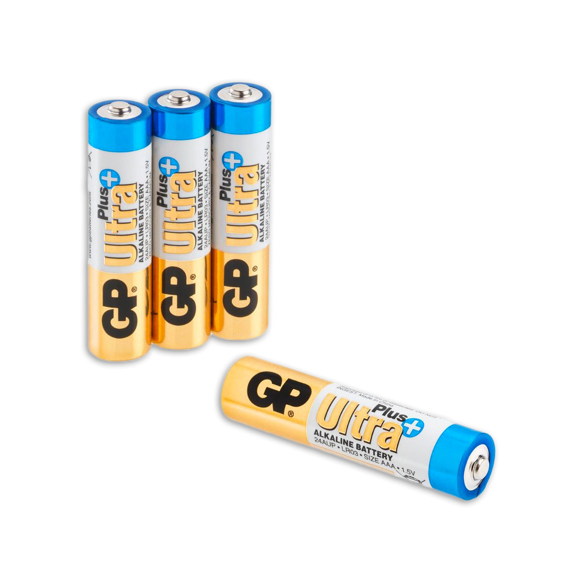 Gp ultra plus alkaline aaa-batterijen 4pk