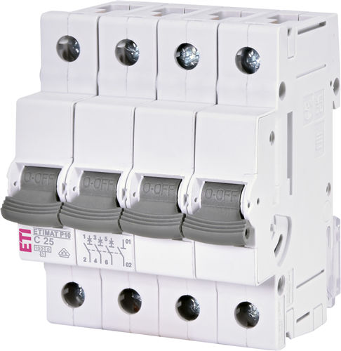 Eti installatie automaat c16 10ka 3p+n