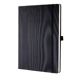 Sigel notitieboek - conceptum pure - a4 - zwart - hardcover - 194 pagina's - 80 grams - ruit - si-co111