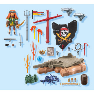 Playmobil pirates piratenvlot met schat - 71793