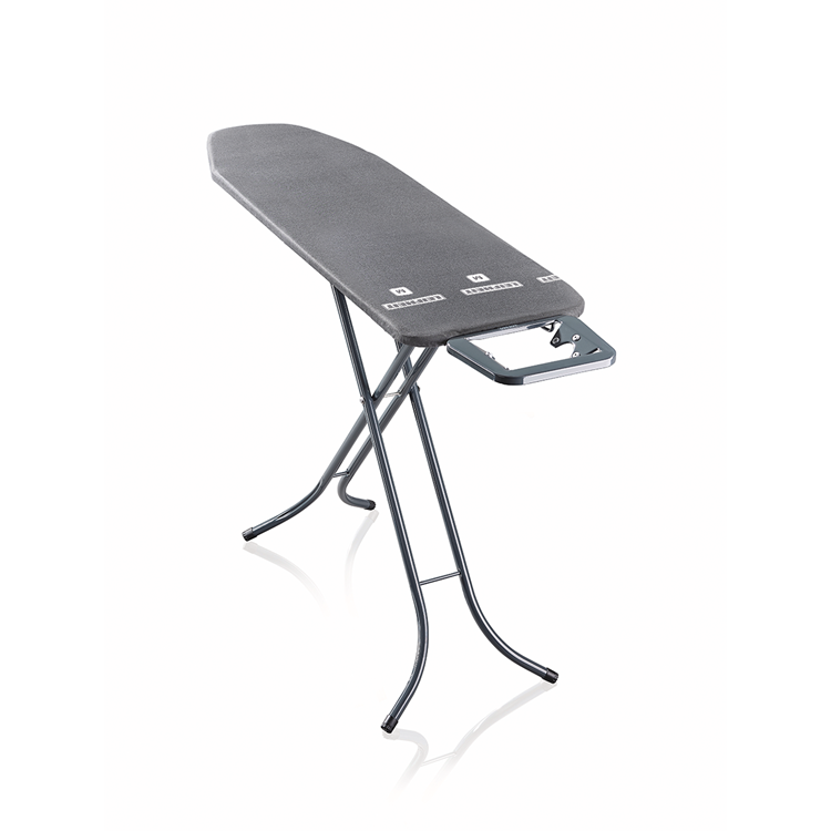 Leifheit strijkplank classic m - 120 x 38 cm strijkvlak - in hoogte verstelbaar - zwart