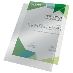 Leitz premium zichtmap pvc – a4 – 0,15 mm – 100 stuks - glashelder