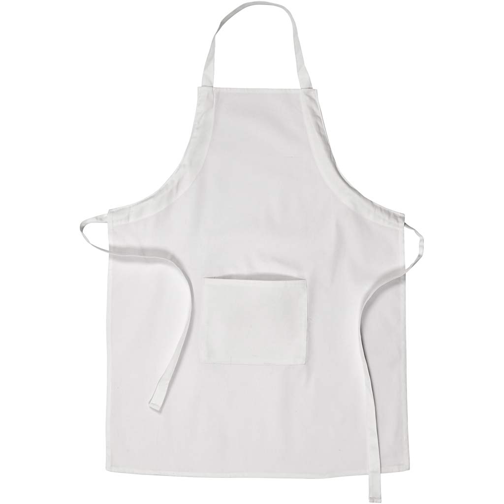 Creativ company https: www.cchobby.nl schort-met-zak-l-84-cm-b-65-cm-afm-m-xl-cm-210-gr-wit-1-stuk-444640