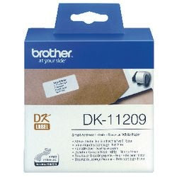 Adres etiket dk11209 brother 29x62mm wit 800 stuk