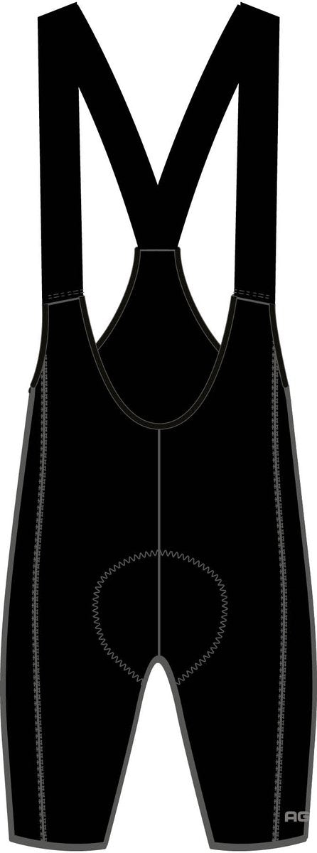 Agu comfort plus bibshort performance - heren fietsbroek - zwart - maat xxxl