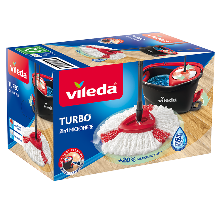 Vileda turbo mopset - pedaalsysteem - 6l