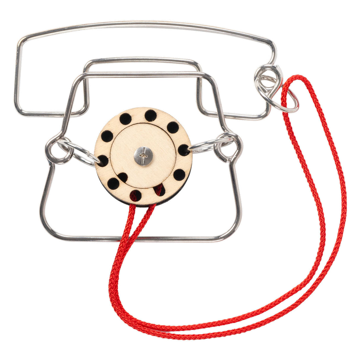 Recent toys metal telephone breinpuzzel