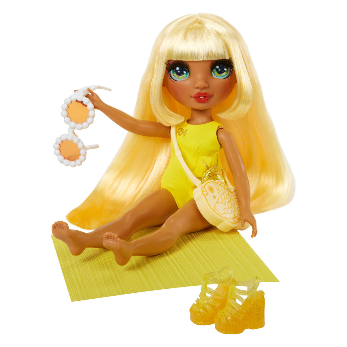 Rainbow high swim style-modepop - 28 cm - sunny (geel)