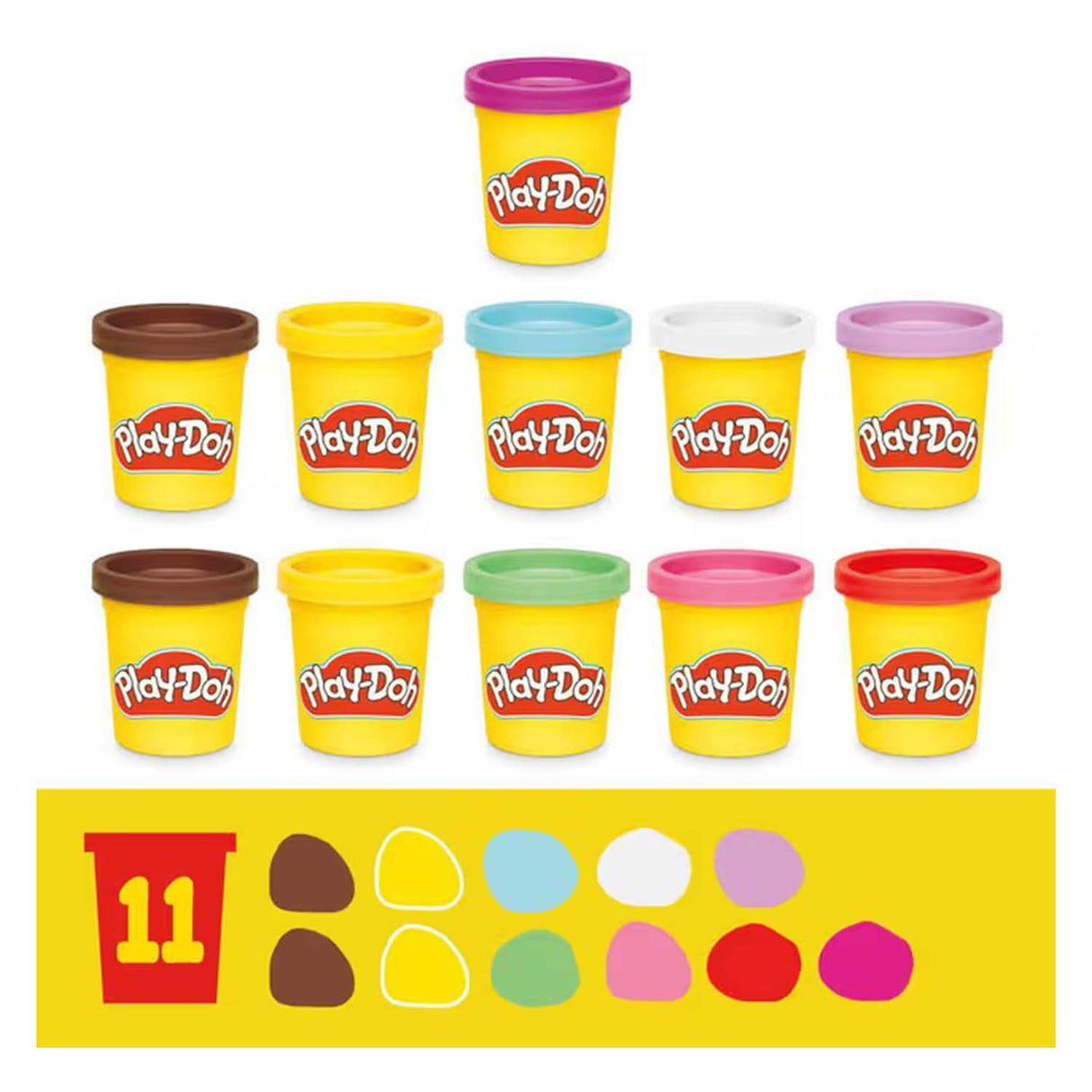 Play-doh taart met laagjes - boetseerklei