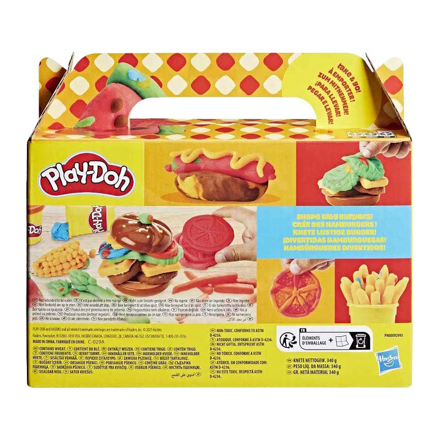 Play-doh grillplezier-speelset, speelkeuken, speelgoed voor kinderen van 3+