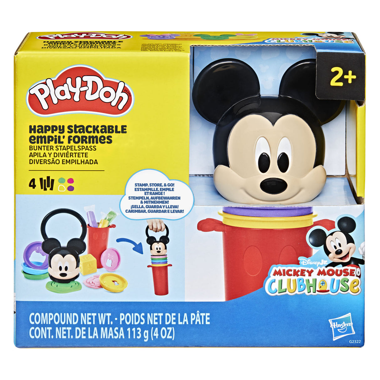 Play-doh disney junior vrolijke stapelspeelset, knutselspeelgoed voor kinderen