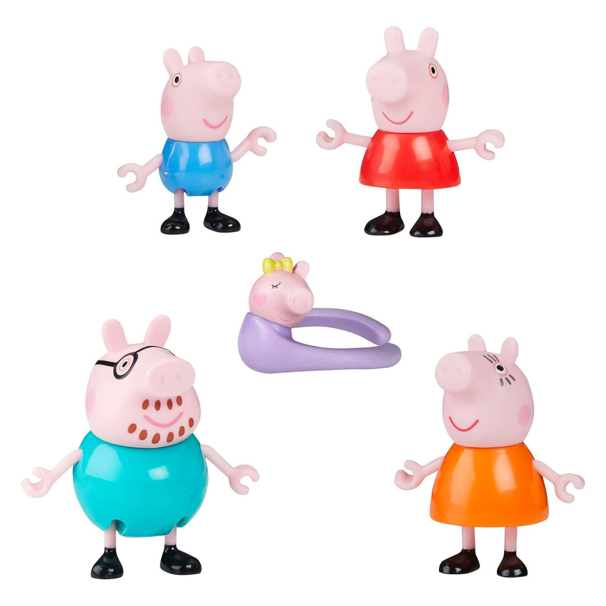 Peppa pig familie speelset - 5dlg.