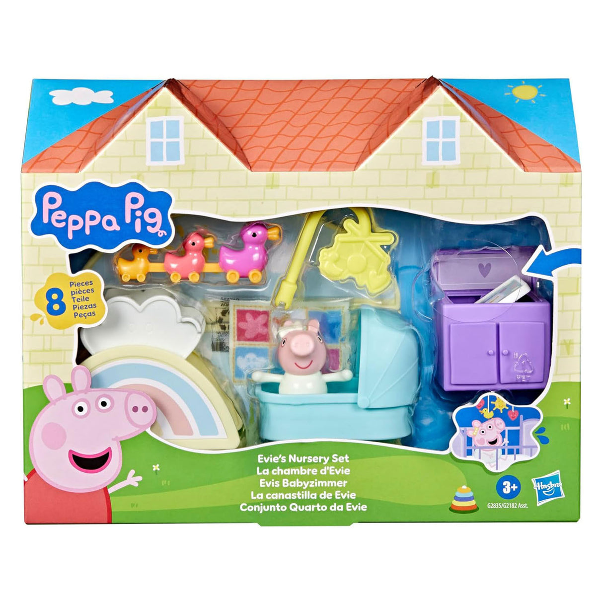 Peppa pig evies kinderkamer - speelset