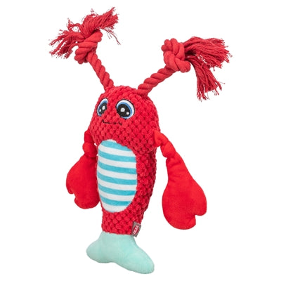 Trixie kreeft met flostouw rood