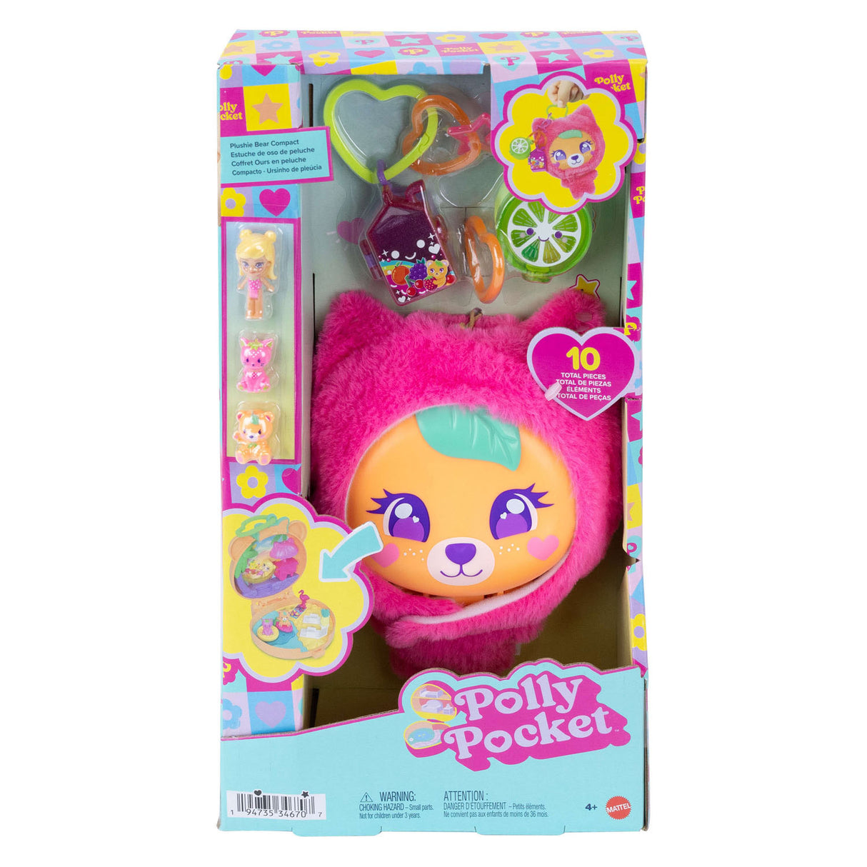 Polly pocket knuffelbeer compacte speelset