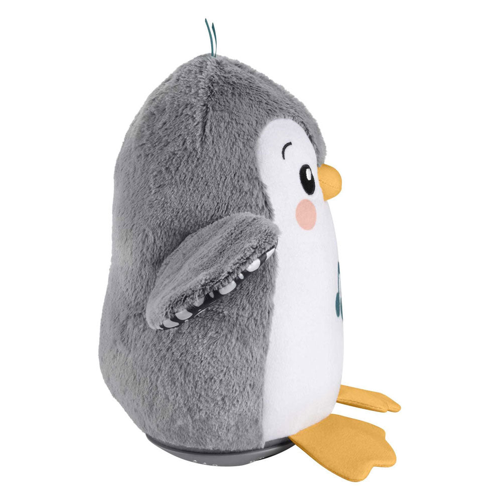 Fisher-price flap wobble penguin - 20 cm hoog - interactieve knuffel