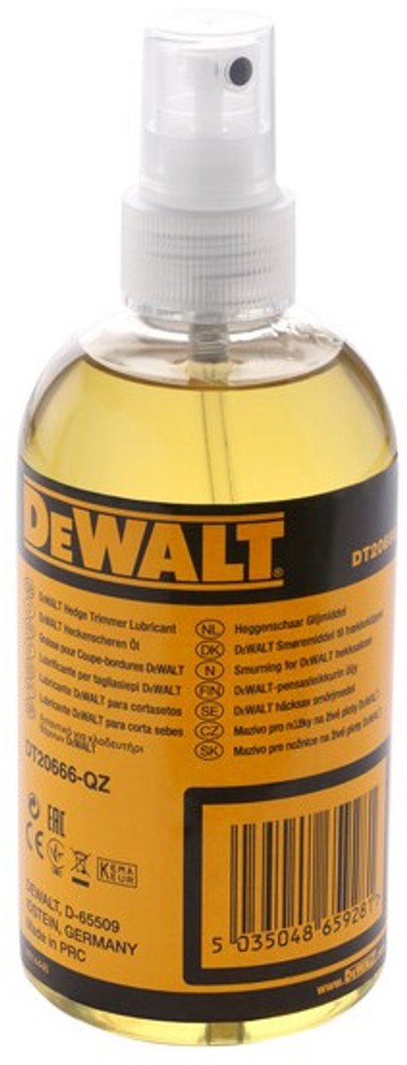 Dewalt dt20666 - oliespray voor heggenscharen - 300ml