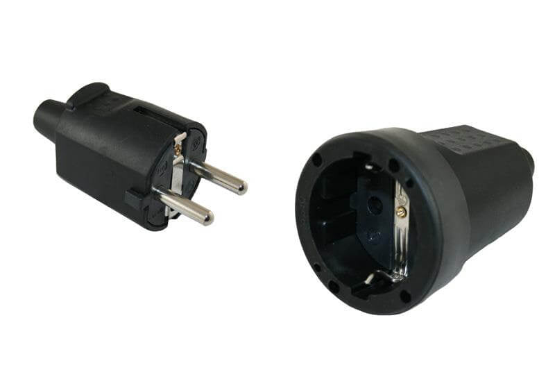 Pvc stekker 230v rand penaarde