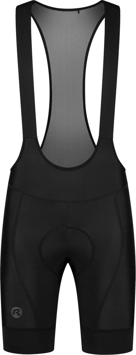 Rogelli essential korte fietsbroek - met bretels - heren - zwart - maat 3xl