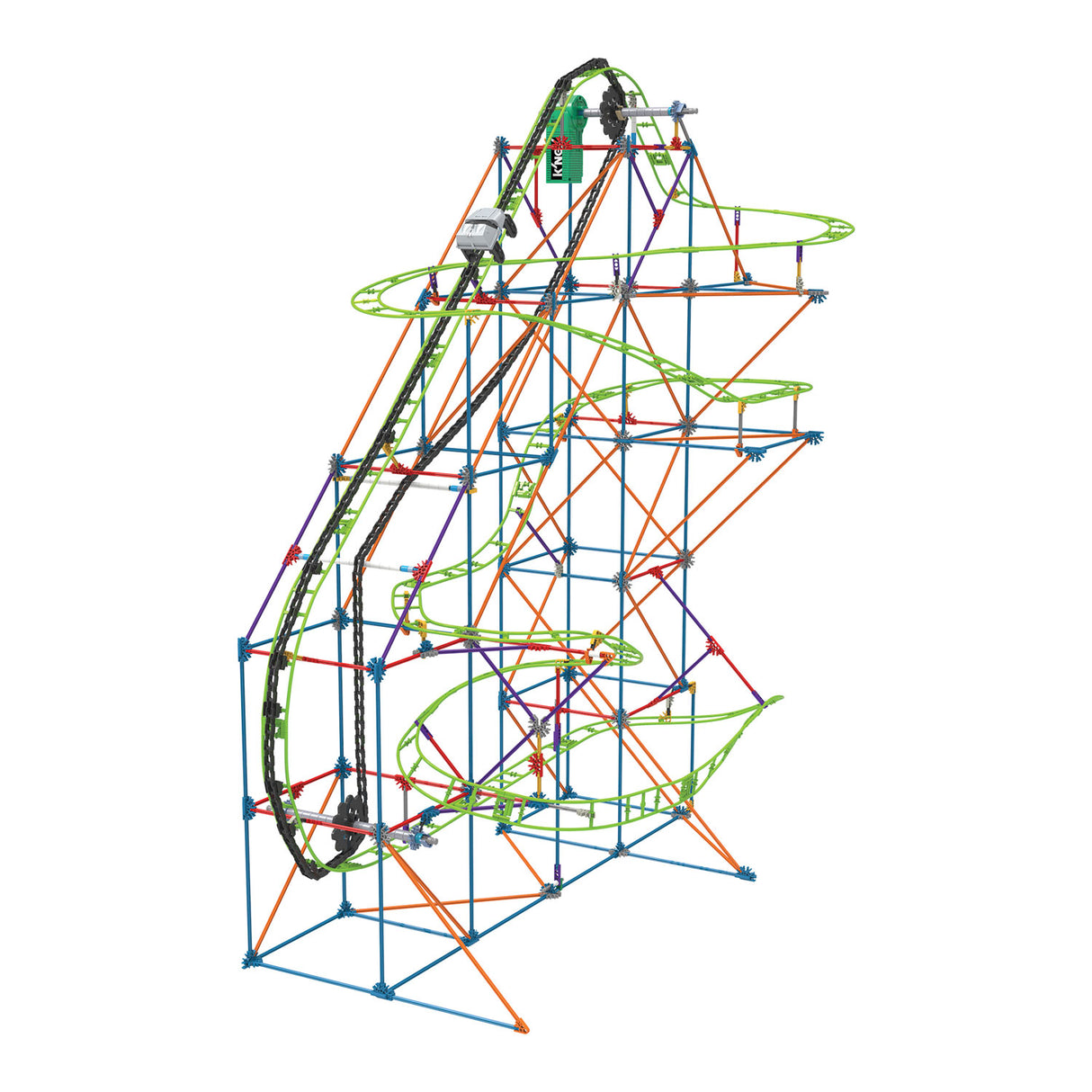 K'nex thrill rides typhoon frenzy roller coaster, 649dlg.