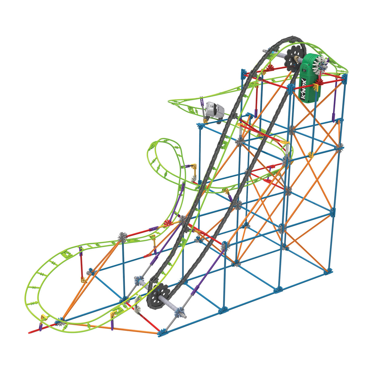 K'nex thrill rides typhoon frenzy roller coaster, 649dlg.