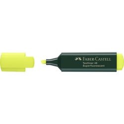 Tekstmarker faber-castell geel schuine punt