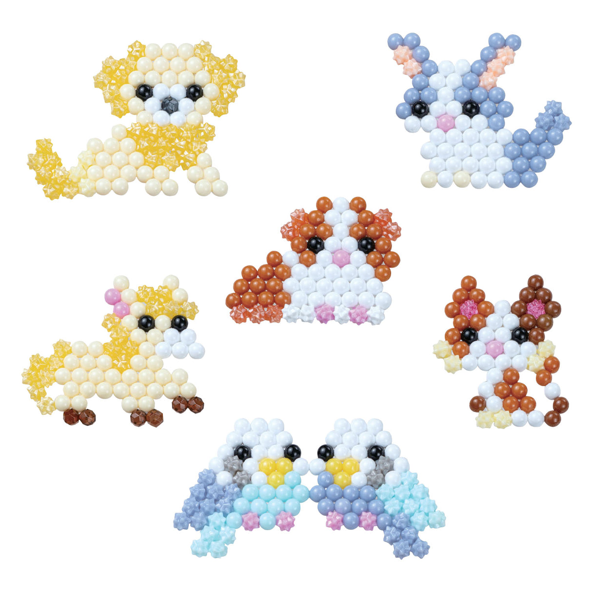 Aquabeads de schattige dieren set- startset- complete set 500 parels in 21 kleuren
