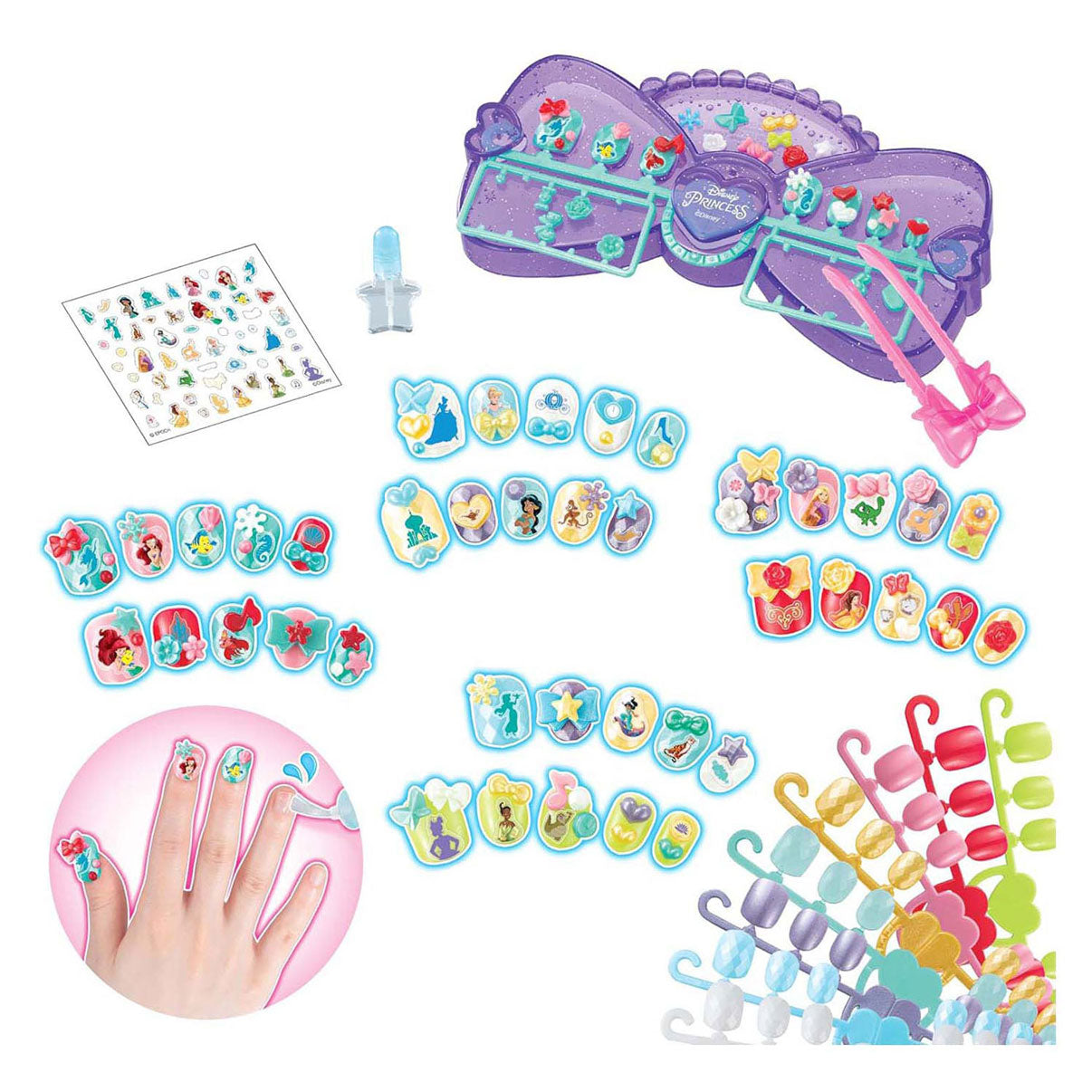 Aquabeads nagelstudio disney princess