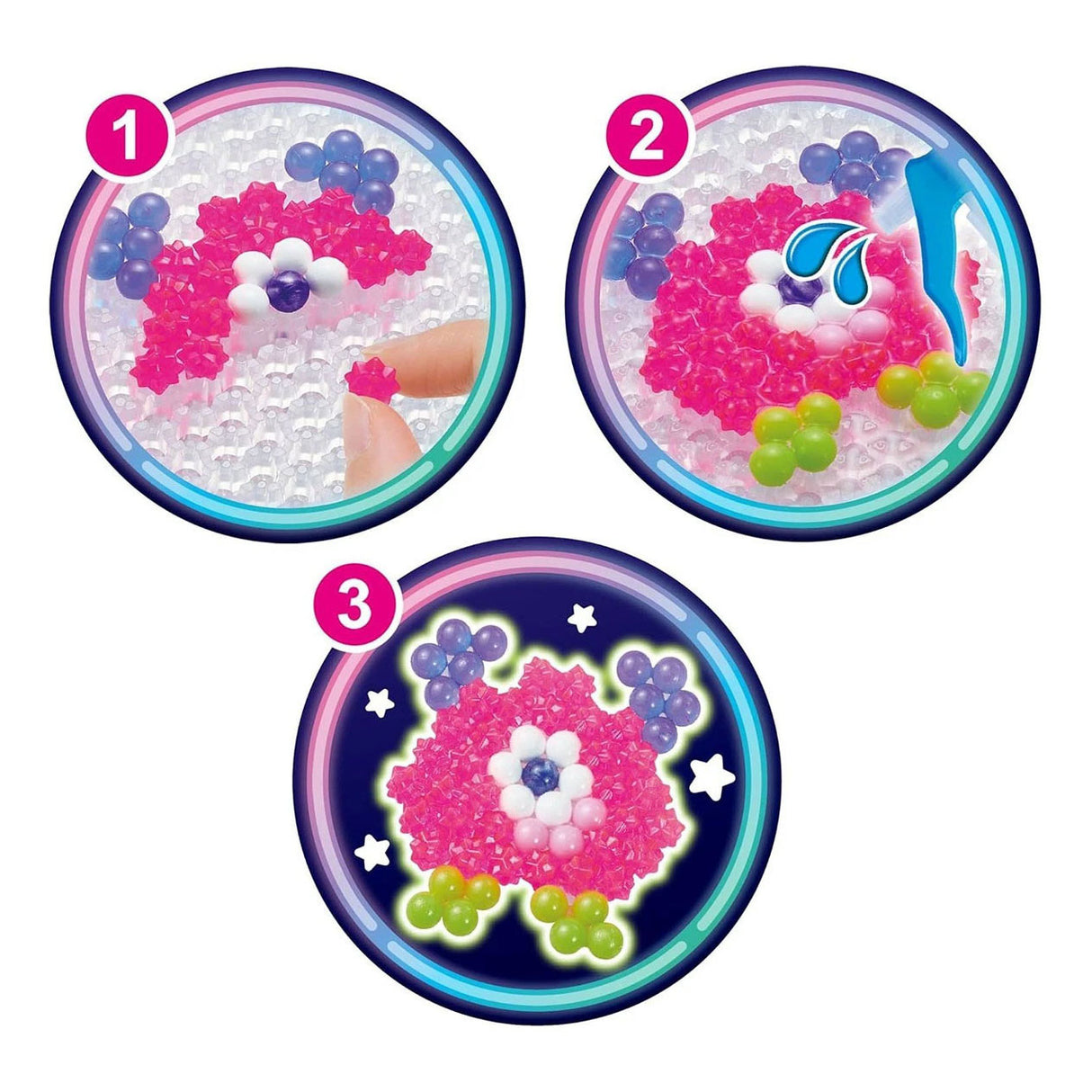 Aquabeads navulling neonkleuren- 800 parels
