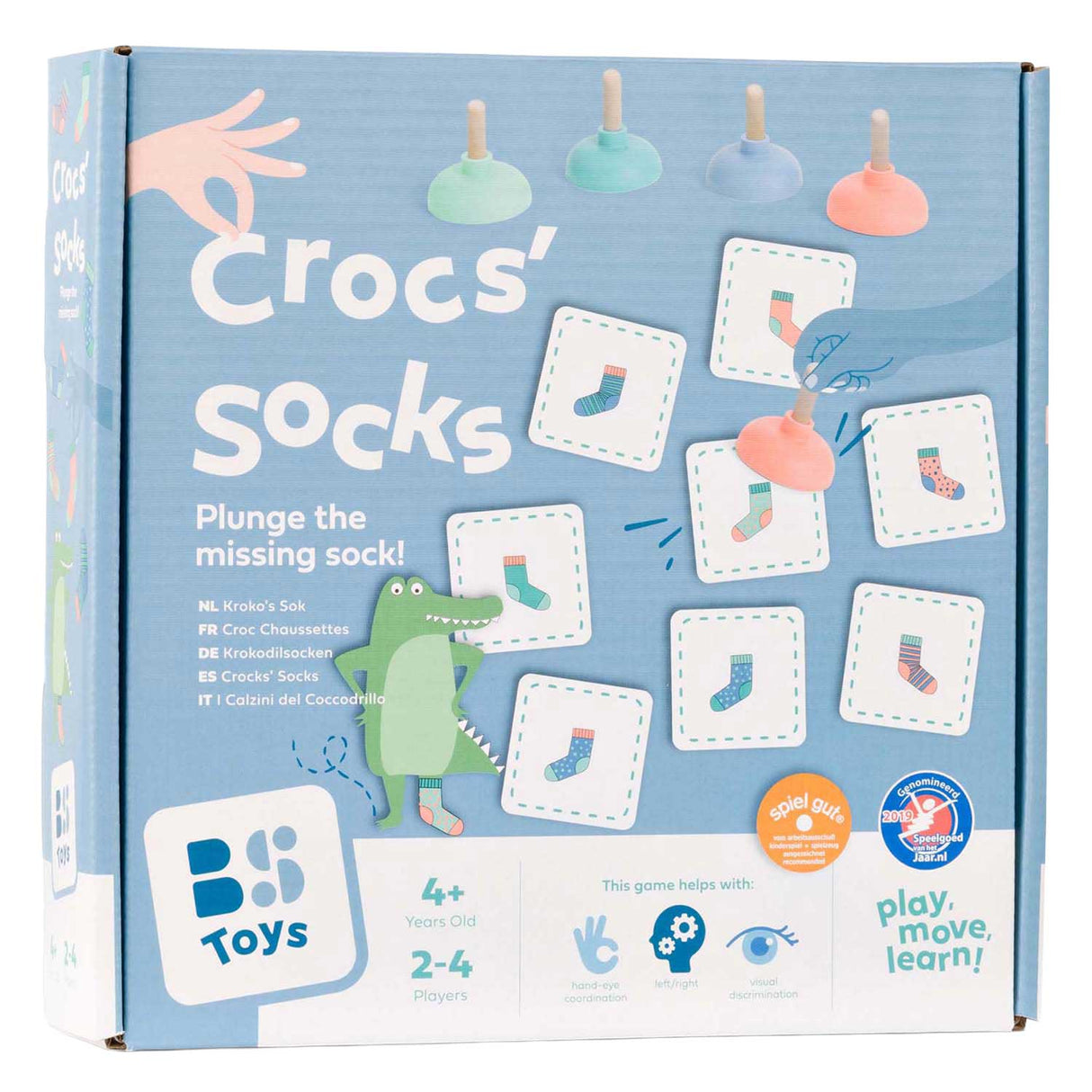 Bs toys kroko's sok memo - kinderspel