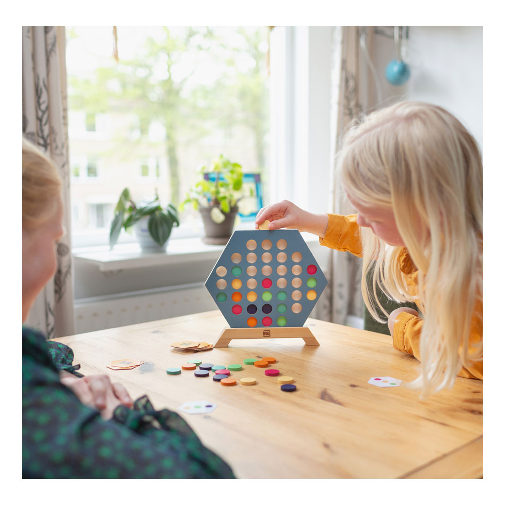 Bs toys bordspel 3 bij elkaar - educatief speelgoed - vanaf 6 jaar - 2 tot 4 spelers - cadeau kind