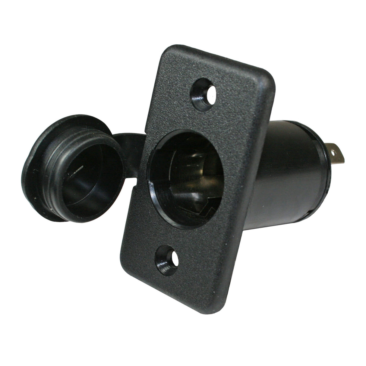 12v wandcontactdoos uni inbouw met deksel
