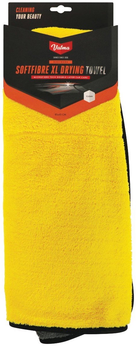 Valma microvezel droogdoek xl – super absorberend - krasvrij - streeploos resultaat - afmeting 85x65cm
