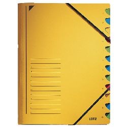 Sorteermap leitz geel karton a4