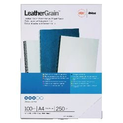 Inbindkaft gbc leathergrain karton zwart