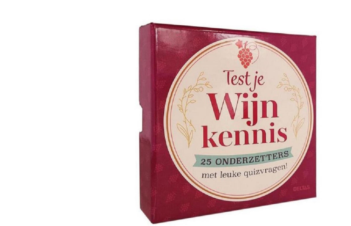 Deltas test je wijnkennis - 25 onderzetters
