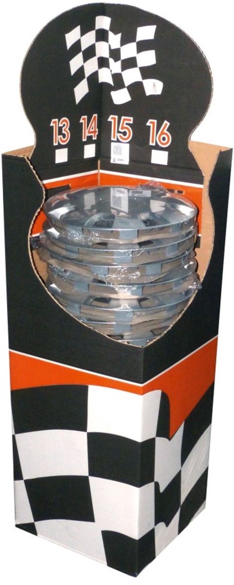 Gorecki carpoint wieldoppen 16 inch radius zilver - abs - 1 stuks