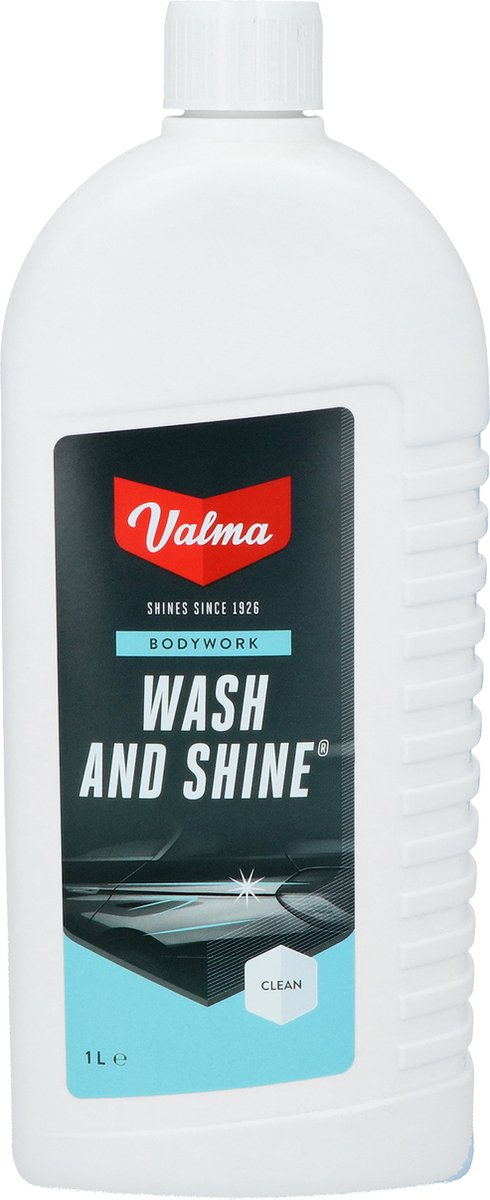 Valma wash shine – krachtige autoshampoo – verwijdert vuil vet – herstelt glans - 1 liter