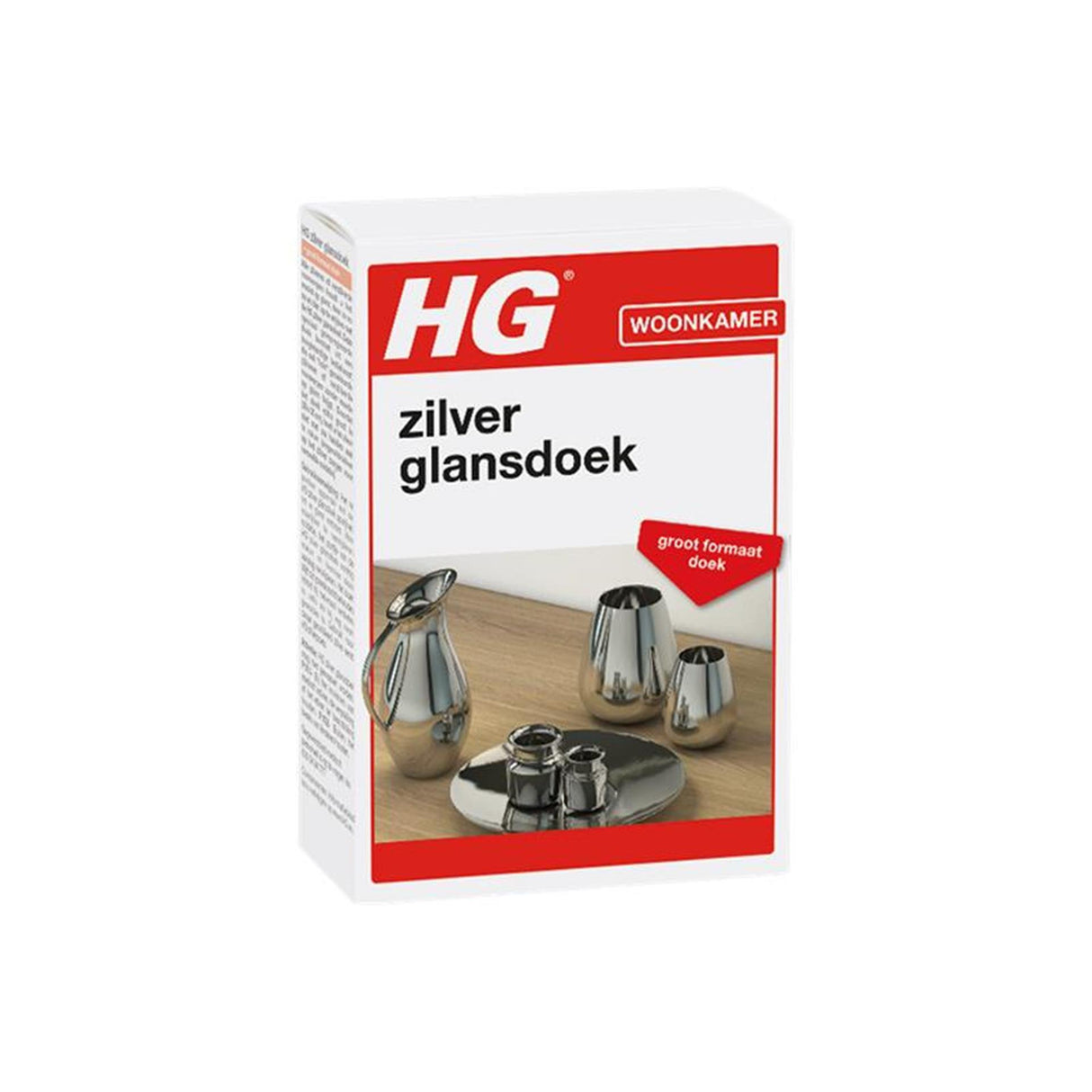 Hg zilver glansdoek 1st