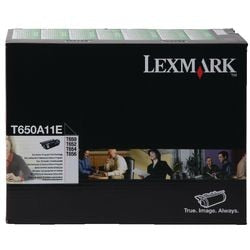 Tonercartridge lexmark ot650a11e zwart