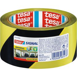 Vloermarkeertape tesapack 66mx50mm geel zwart