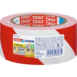 Vloermarkeertape tesapack 66mx50mm rood wit
