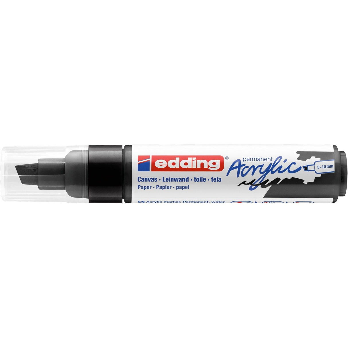 Edding 5000 • acrylmarker breed zwart