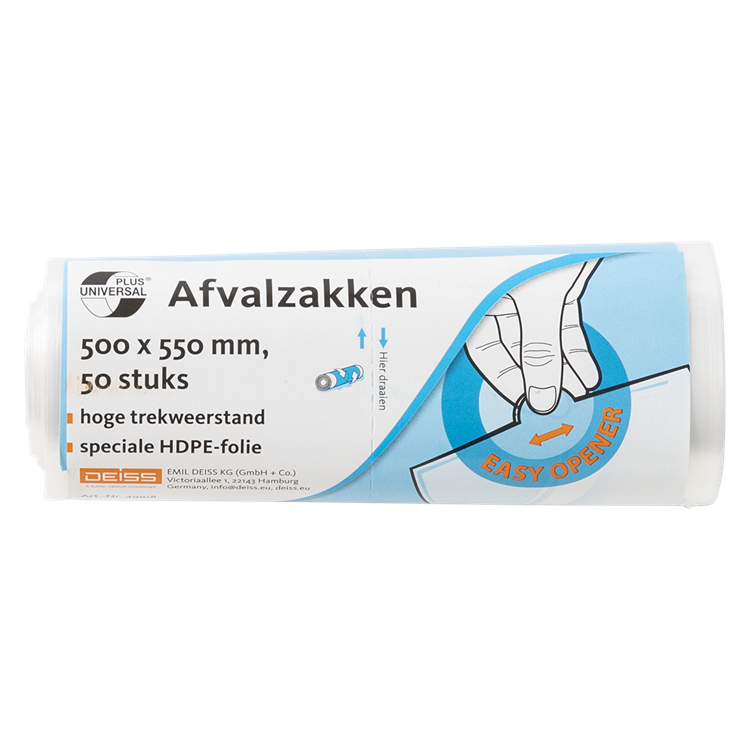 1063322 - vuilzakken transpar. 25l 50st | 10 stuks